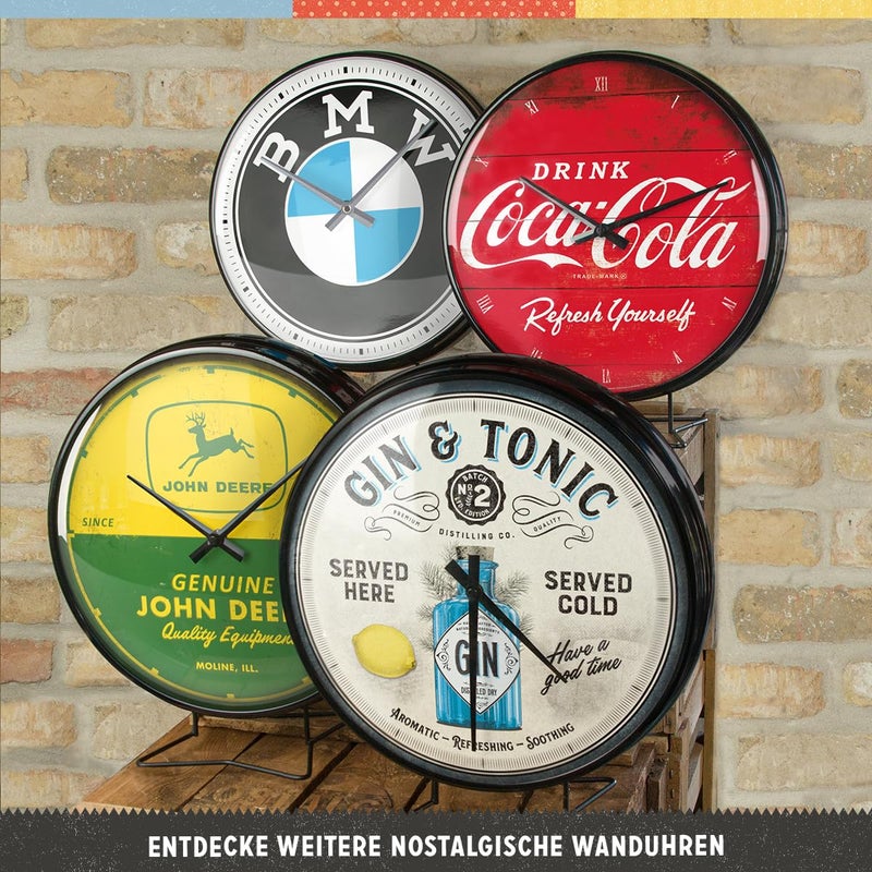 Nostalgic Art Nostalgic-Art Retro Wall Clock, 12.2", Official License Product (OLP), BMW â€“ Logo â€“ Gift idea for car Accessories Fans, Large Kitchen Decoration, Vintage Design - Image 4